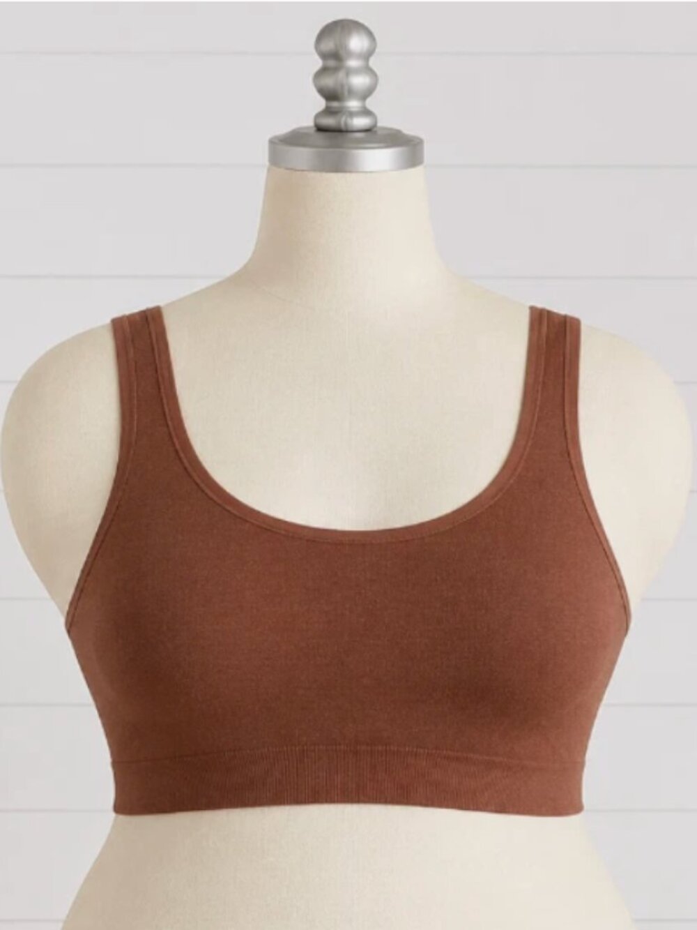 YUMMIE Tanya Seamless Wire-Free Scoop Neck Bra Copper Glow Size 2X/3X NWT